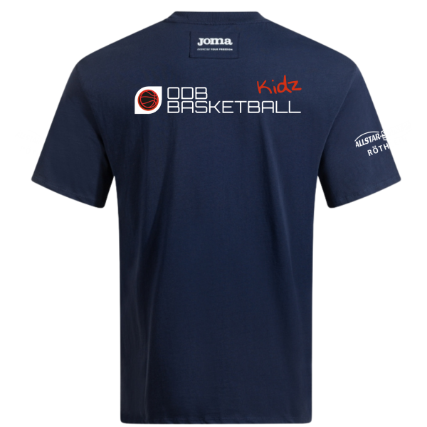 Kurzarm Urban Baumwooe Shirt Blau mit Logos