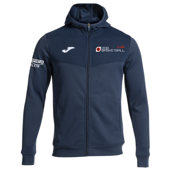 Kapuzen Jacke Blau mit Logos